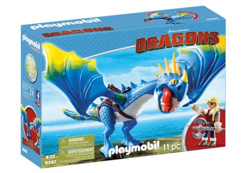 9247 Astrid et Tempete, Playmobil Dragons - État correct Playmobil sur Fnac