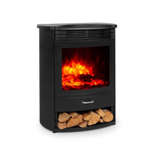 Klarstein Bormio S Cheminée électrique -2 puissances de chauffage : 950W & 1900W - Thermostat - Noir État correct - Klarstein reconditionné disponible sur Fnac