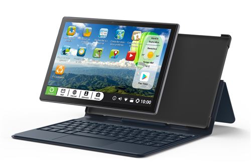 Pack Tablette tactile Ordissimo Celia 10.1"" 4G 64 Go Noir + Pochette + Clavier - État correct Ordissimo sur Fnac