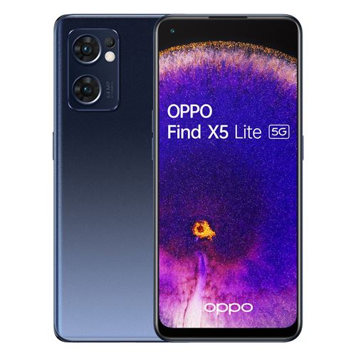 Acheter OPPO Find X5 Lite 16,3 cm (6.43"") Double SIM Android 12 5G USB Type-C 8 Go 256 Go 4500 mAh Noir État correct - 223,93 € OPPO Find X5 Lite 16,3 cm (6.43"") Double SIM Android 12 5G USB Type-C 8 Go 256 Go 4500 mAh Noir État correct - Oppo reconditionné disponible sur Fnac