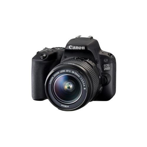 Canon EOS 200D - Appareil photo numérique - Reflex - 24.2 MP - APS-C - 1080p / 60 pi/s - 3x zoom optique objectif EF-S 18-55 mm DC III - Wi-Fi, Bluetooth, NFC - noir État correct - Canon reconditionné disponible sur Fnac