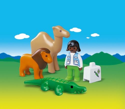 Acheter Playmobil - 6744 - 1.2.3 - veterinaire + animaux sauvages État correct - 27,04 € Playmobil - 6744 - 1.2.3 - veterinaire + animaux sauvages État correct - Playmobil reconditionné disponible sur Fnac