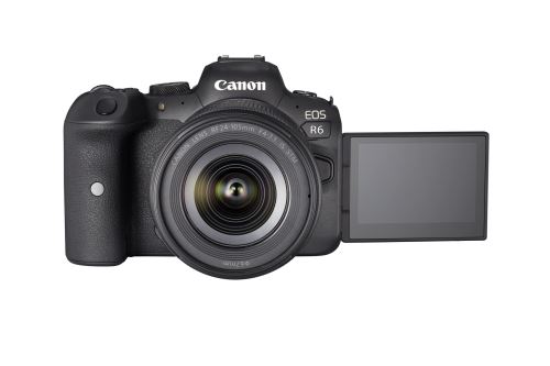 Appareil photo hybride Canon EOS R6 + RF 24-105mm f/4-7.1 IS STM noir État correct - Canon reconditionné disponible sur Fnac