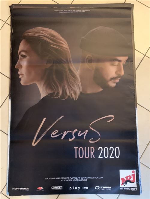 VERSUS - Vitaa / Slimane - Tour 2020 - 80x120cm - Affiche État correct - N/A reconditionné disponible sur Fnac