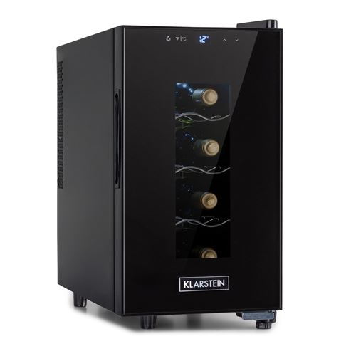 Cave à vin - Klarstein Bellevin 8 Uno - Cave de service - 23L - 11-18 °C - Contrôle tactile - Noir État correct - N/A reconditionné disponible sur Fnac