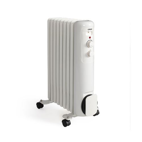 Radiateur bain huile Livoo DOM502W 2000 W Blanc État correct - Livoo reconditionné disponible sur Fnac