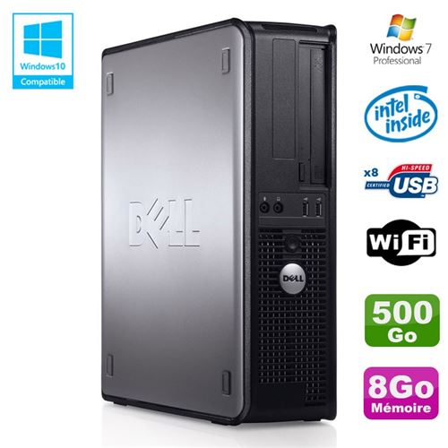 Acheter Pc dell optiplex 780 dt intel e8400 3ghz 8go disque 500go wifi win 7 pro État correct - 119,00 € Pc dell optiplex 780 dt intel e8400 3ghz 8go disque 500go wifi win 7 pro État correct - Dell reconditionné disponible sur Fnac