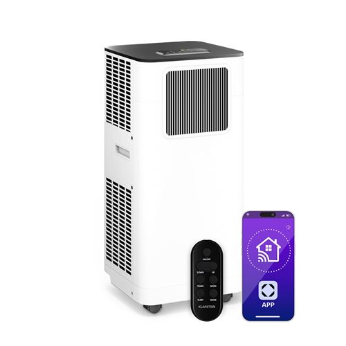 Climatiseur mobile smart - Klarstein Breeze Box - 11000 BTU - jusqu'à 51 m² - Classe énergétique A - Blanc État correct - N/A reconditionné disponible sur Fnac