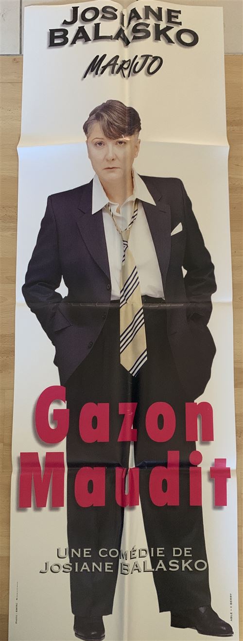 Affiche de Cinéma Originale - GAZON MAUDIT - Josiane BALASKO - 60x160cm État correct - N/A reconditionné disponible sur Fnac