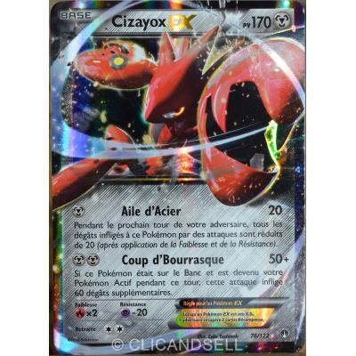 Acheter carte Pokémon 76/122 Cizayox Ex 170 PV XY - Rupture Turbo NEUF FR État correct - 22,03 € carte Pokémon 76/122 Cizayox Ex 170 PV XY - Rupture Turbo NEUF FR État correct - Pokémon reconditionné disponible sur Fnac