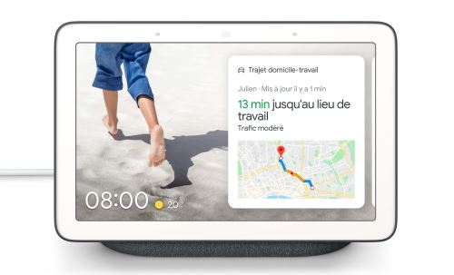 Enceinte intelligente Google Nest Hub Charbon État correct - Google reconditionné disponible sur Fnac