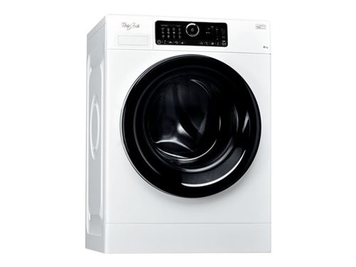 Whirlpool Supreme Care FSCR80430 - Machine à laver - largeur : 59.5 cm - profondeur : 61 cm - hauteur : 85 cm - chargement frontal - 55 litres - 8 kg - 1400 tours/min - blanc État correct - Whirlpool reconditionné disponible sur Fnac