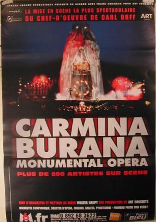 Burana Carmina - 80x120 cm - AFFICHE / POSTER État correct - N/A reconditionné disponible sur Fnac
