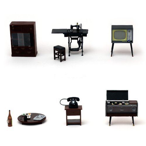 Furniture model dollhouse RinMart original 790 Japanese nostalgic miniature set of 6 retro living room Showa (japan import) État correct - N/A reconditionné disponible sur Fnac