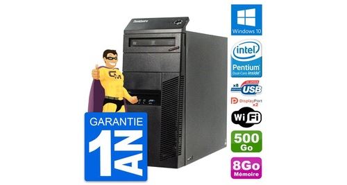 Pc tour lenovo thinkcentre m83 intel g3220 ram 8go disque 500go windows 10 wifi État correct - N/A reconditionné disponible sur Fnac