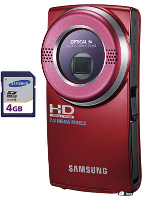 Acheter Samsung Pocket Cam F-HMX-U20RP-01 Rouge + Carte SDHC 4 Go État correct - 119,95 € Samsung Pocket Cam F-HMX-U20RP-01 Rouge + Carte SDHC 4 Go État correct - Samsung reconditionné disponible sur Fnac