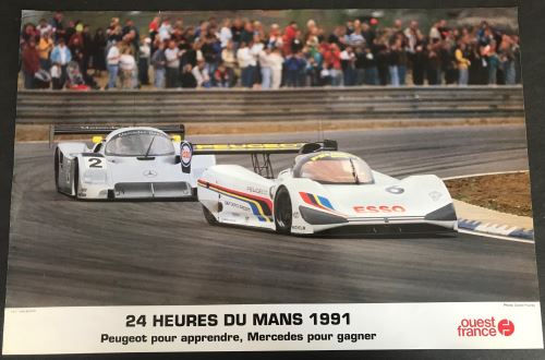24H du Mans - 1991 - Mercedes - AFFICHE État correct - N/A reconditionné disponible sur Fnac