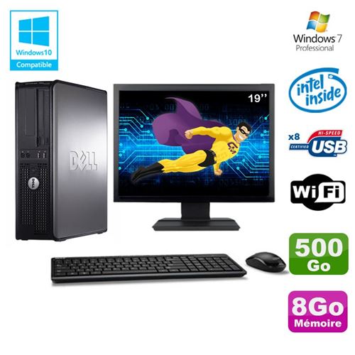Acheter Pc dell optiplex 780 dt intel e5200 2,5ghz 8go 500go wifi win 7 ecran 19' État correct - 159,00 € Pc dell optiplex 780 dt intel e5200 2,5ghz 8go 500go wifi win 7 ecran 19' État correct - Dell reconditionné disponible sur Fnac