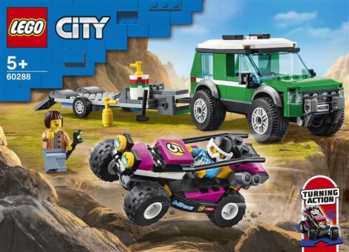 LEGO® City 60288 Transporteur de buggy de course État correct - Lego City reconditionné disponible sur Fnac