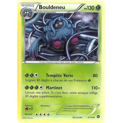 Carte Pokemon - XY11- Offensive vapeur - Bouldeneu - PV 130 - 2/114 - Peu Commune - VF État correct - Asmodee reconditionné disponible sur Fnac