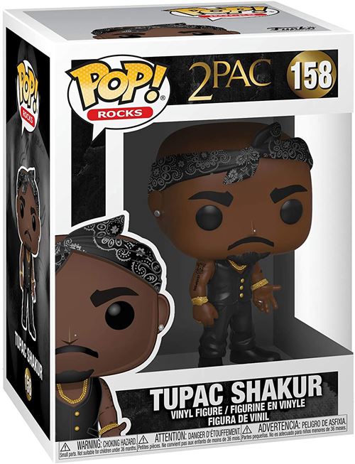 Figurine Funko Pop Rocks Tupac Shakur 9 cm État correct - Funko reconditionné disponible sur Fnac