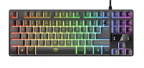 Clavier gaming éclairé Trust GXT 833 Thado Noir État correct - Trust reconditionné disponible sur Fnac