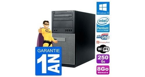 Pc tour dell optiplex 790 mt intel g630 ram 8go disque dur 250go windows 10 wifi État correct - N/A reconditionné disponible sur Fnac