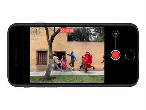 Apple iPhone SE (2e génération) - 4G smartphone - double SIM / Mémoire interne 64 Go - Écran LCD - 4.7"" - 1334 x 750 pixels - rear camera 12 MP - front camera 7 MP - noir - État correct N/A sur Fnac