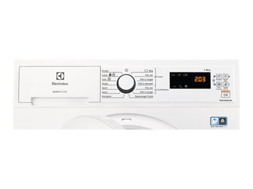 Electrolux SimpliCare EW8H4823SC - Sèche-linge - largeur : 59.6 cm - profondeur : 66.2 cm - hauteur : 85 cm - chargement frontal - blanc - État correct N/A sur Fnac