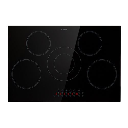 Plaque de cuisson - Klarstein Virtuosa 5 - Table de cuisson encastrable - 5 zones - Plaque vitrocéramique - 8200W - Plaque électrique - Minuterie - Noir État correct - N/A reconditionné disponible sur Fnac