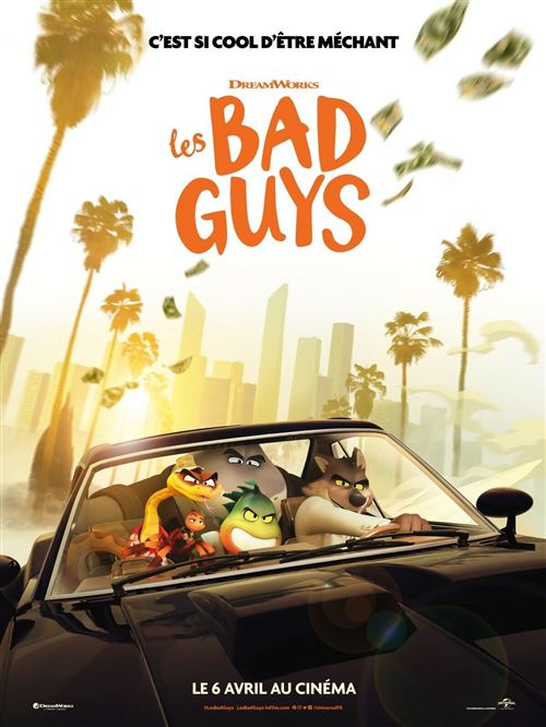 Affiche de Cinéma Originale - Les Bad Guys - 2021 - Dreamworks - 116x158cm État correct - N/A reconditionné disponible sur Fnac