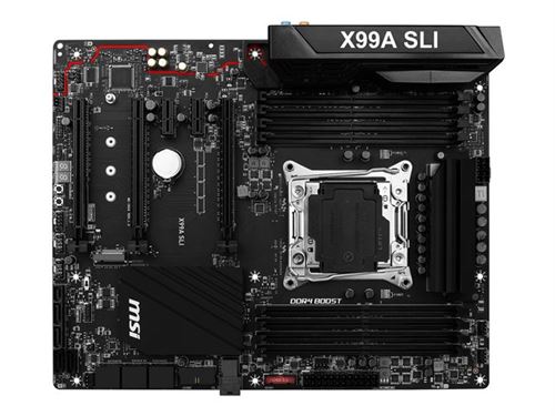 MSI X99A SLI - Carte-mère - ATX - Socket LGA2011-v3 - X99 Chipset - USB 3.1 Gen 1, USB-C Gen2, USB 3.1 Gen 2 - Gigabit LAN - audio HD (8 canaux) État correct -  reconditionné disponible sur Fnac