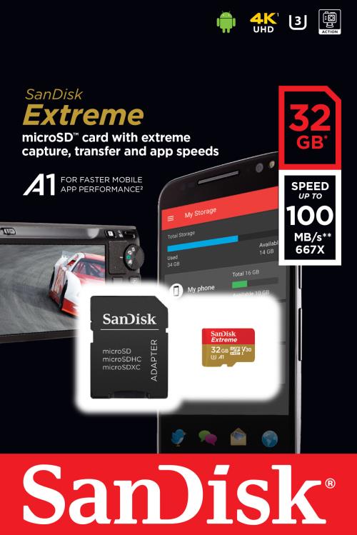 Acheter Carte Mémoire Sandisk Extreme PLUS MicroSDHC 32Go 95Mo/seconde UHS-I avec adaptateur SD État correct - 17,99 € Carte Mémoire Sandisk Extreme PLUS MicroSDHC 32Go 95Mo/seconde UHS-I avec adaptateur SD État correct - SanDisk reconditionné disponible sur Fnac