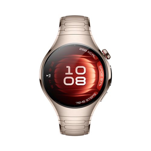 Montre connectée Huawei Watch 5 42 mm Bluetooth Doré avec bracelet en cuir Doré État correct - Huawei reconditionné disponible sur Fnac