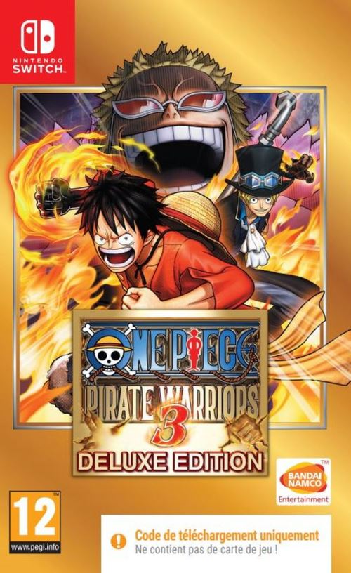 Acheter One Piece Pirate Warriors 3 Deluxe Edition Code in a Box Nintendo Switch État correct - 48,68 € One Piece Pirate Warriors 3 Deluxe Edition Code in a Box Nintendo Switch État correct - Bandai Namco reconditionné disponible sur Fnac