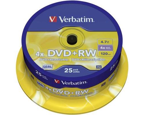 Acheter Verbatim - 25 x DVD+RW - 4.7 Go 4x - argent mat - spindle État correct - 27,90 € Verbatim - 25 x DVD+RW - 4.7 Go 4x - argent mat - spindle État correct - Verbatim reconditionné disponible sur Fnac
