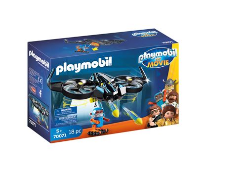Playmobil The Movie 70071 Robotitron avec Drone 18 pièces État correct - Playmobil reconditionné disponible sur Fnac