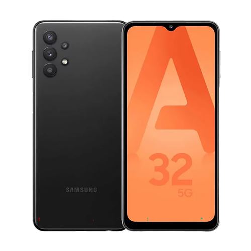 Acheter Smartphone Samsung Galaxy A32 6,5"" 5G Double nano SIM 128 Go Noir Reconditionné État correct - 97,99 € Smartphone Samsung Galaxy A32 6,5"" 5G Double nano SIM 128 Go Noir Reconditionné État correct - Samsung reconditionné disponible sur Fnac