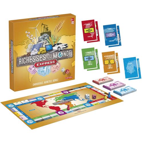 Jeu de société Lansay Richesses du Monde Express État correct - Lansay reconditionné disponible sur Fnac