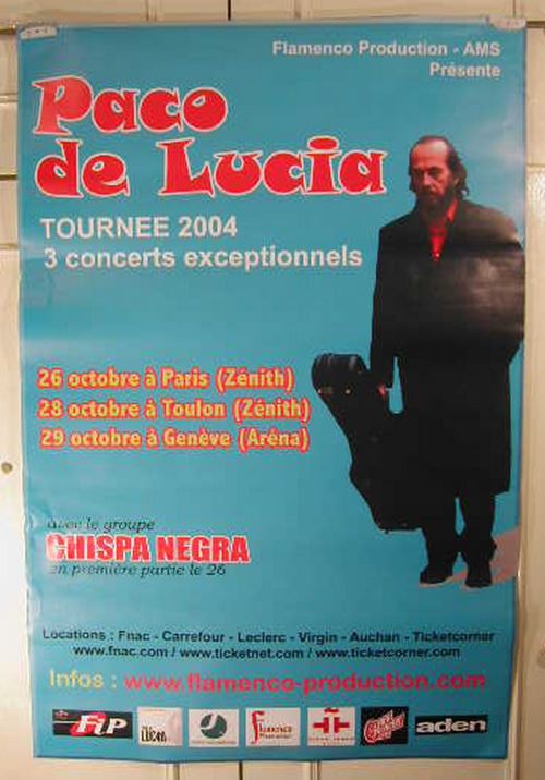 Paco De Lucia - 78x115 cm - AFFICHE / POSTER État correct - N/A reconditionné disponible sur Fnac