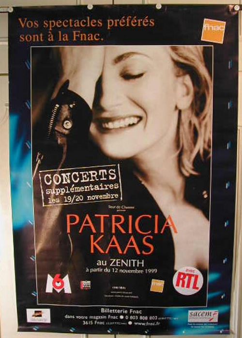 Kaas Patricia - 80x120 cm - AFFICHE / POSTER État correct - N/A reconditionné disponible sur Fnac