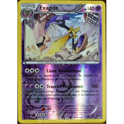 carte Pokémon 62/122 Exagide 140 PV - REVERSE XY - Rupture Turbo NEUF FR État correct - Pokémon reconditionné disponible sur Fnac