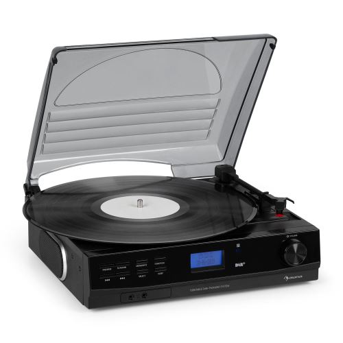 auna TT-186 Platine vinyle 2 vitesses préamplifiée avec fonction Bluetooth - radio FM DAB DAB+ - noir État correct - N/A reconditionné disponible sur Fnac