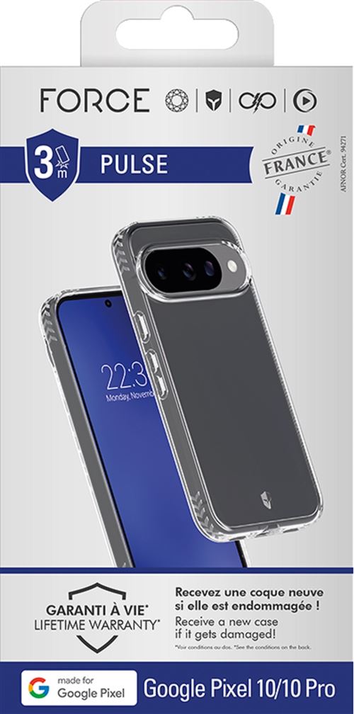 Coque Forcecase Pulse Transparent pour Google Pixel 10 et Pixel 10 Pro État correct - N/A reconditionné disponible sur Fnac