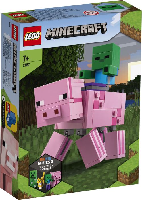 LEGO® Minecraft™ 21157 Bigfigurine cochon et bébé zombie - État correct LEGO Minecraft sur Fnac