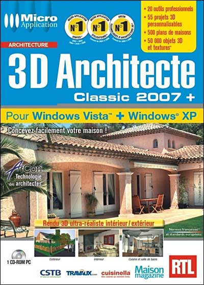 3D Architecte Classic 2007+ État correct - Avanquest reconditionné disponible sur Fnac