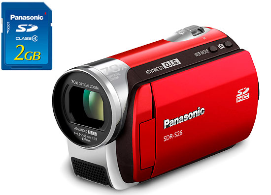 Acheter Panasonic SDR-S26 Rouge + Carte SD 2 Go État correct - 129,95 € Panasonic SDR-S26 Rouge + Carte SD 2 Go État correct - Panasonic reconditionné disponible sur Fnac