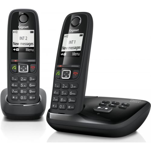 Acheter Gigaset AS405A Duo - Téléphone sans fil - système de répondeur avec ID d'appelant - DECT\GAP - noir + combiné supplémentaire État correct - 401,60 € Gigaset AS405A Duo - Téléphone sans fil - système de répondeur avec ID d'appelant - DECT\GAP - noir + combiné supplémentaire État correct - Siemens reconditionné disponible sur Fnac