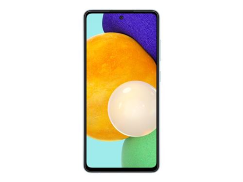 Samsung Galaxy A52 5G - 5G smartphone - double SIM - RAM 6 Go / Mémoire interne 128 Go - microSD slot - écran OEL - 6.5"" - 2400 x 1080 pixels - 4x caméras arrière 64 MP, 12 MP, 5 MP, 5 MP - front camera 32 MP - bleu génial État correct - N/A reconditionné disponible sur Fnac