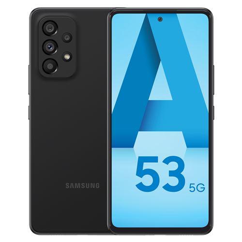 Smartphone Samsung Galaxy A53 6,5"" 5G Double nano SIM 128 Go Noir État correct - Samsung reconditionné disponible sur Fnac